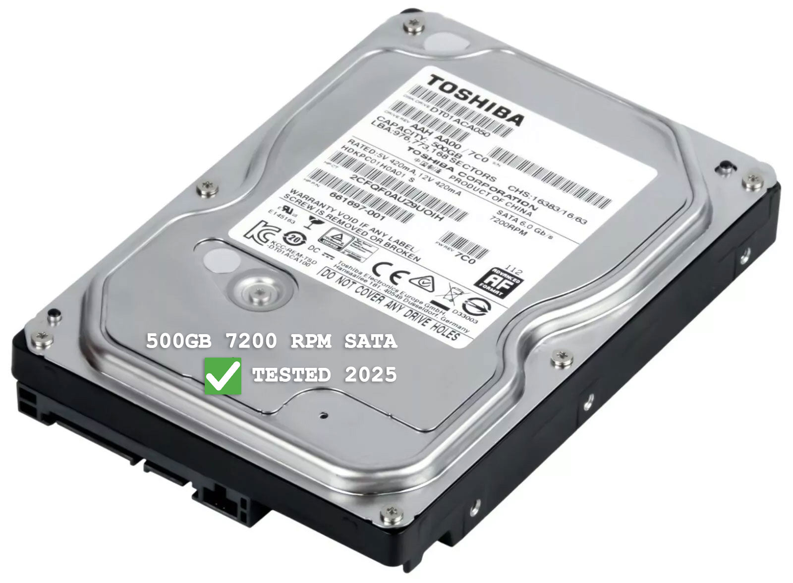 Toshiba Festplatte 500GB 3,5" SATA III 7200 RPM DT01ACA050