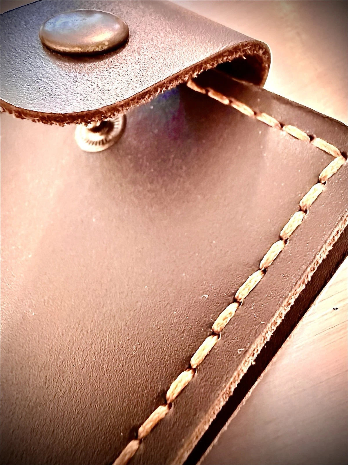 Handgefertigte Herren-Geldbörse aus echtem Leder – Slim Wallet mit Geldklammer